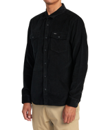 RVCA Mens Freeman Cord Long Sleeve Shirt