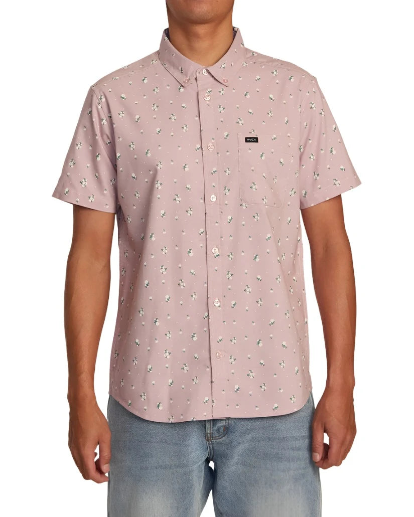 rvca dress shirts Dayshift Workwear Stripe Short Sleeve Shirt Sage Leaf / XL its perfect for cruising through your day with confidence. Compact Short Sleeve Shirt -