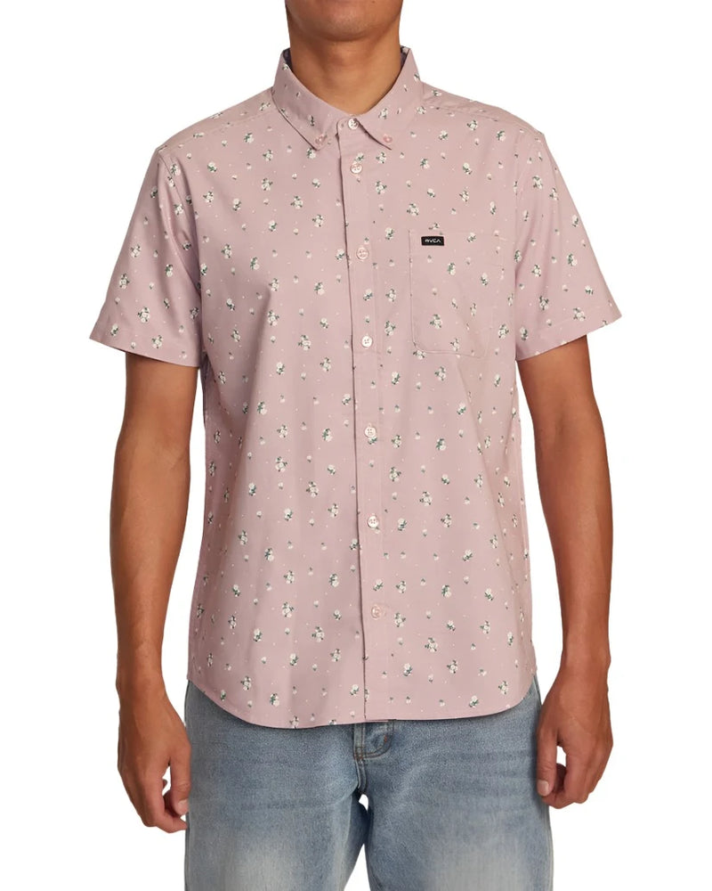 RVCA Mens That'll Do Print Short Sleeve Shirt