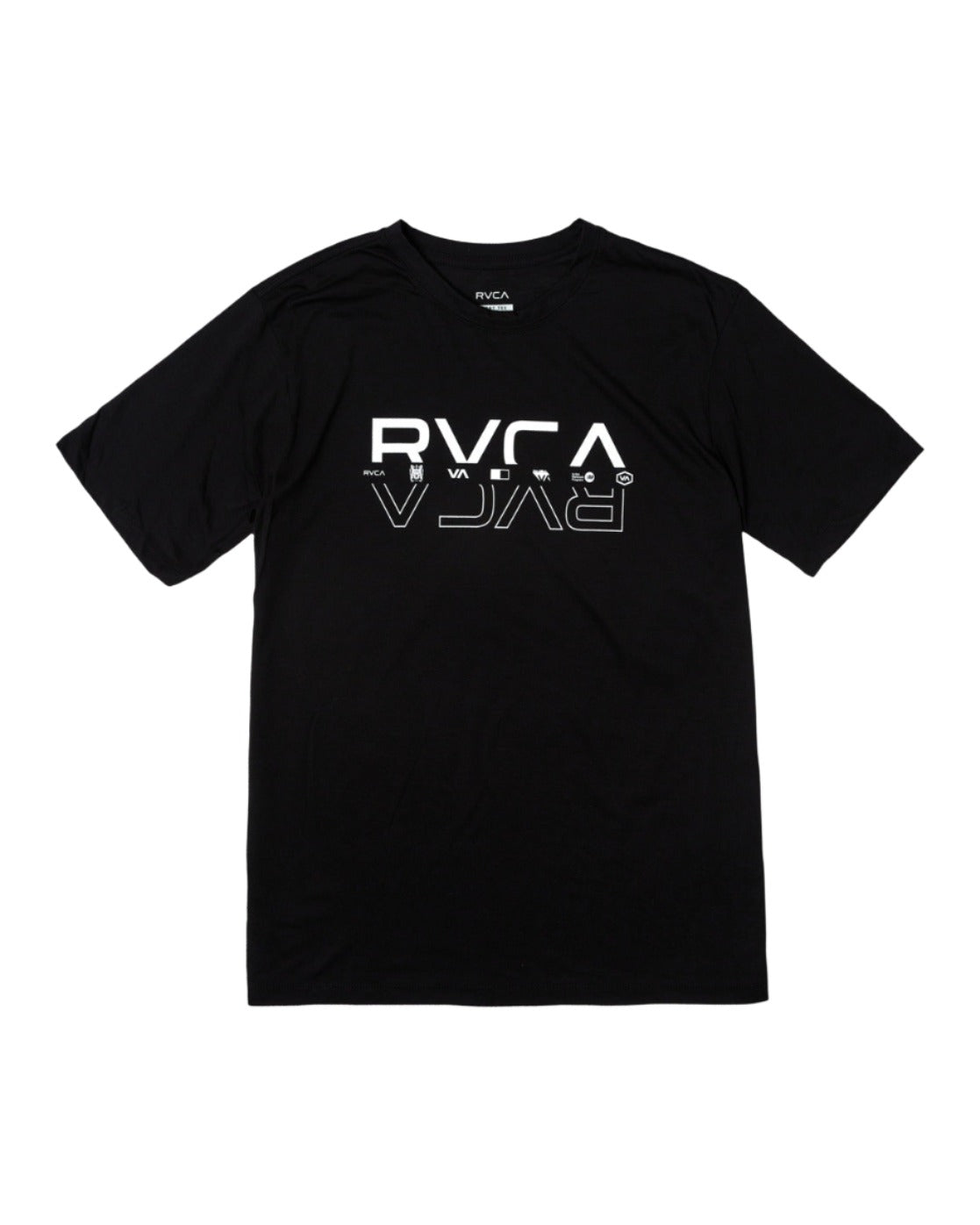 RVCA Mens Double RVCA Split Short Sleeve T-Shirt