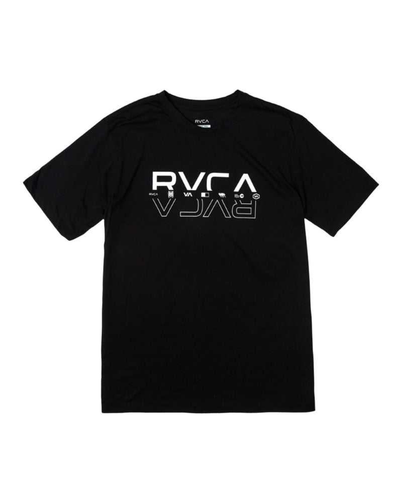RVCA Mens Double RVCA Split Short Sleeve T-Shirt