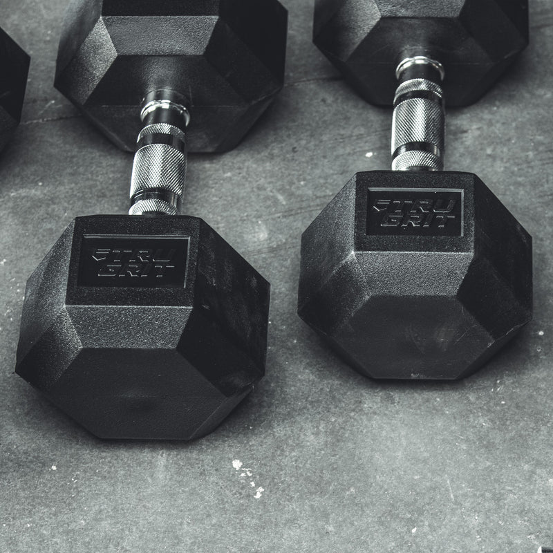 TRU GRIT 95 lbs. Single Hex Elite Dumbbell