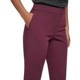 Calvin Klein Womens Flat Front Straight Leg Trouser Pants