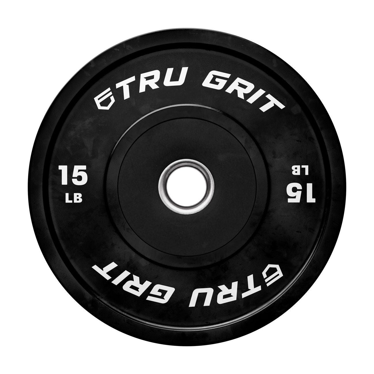 TRU GRIT Bumper Plate 15 lbs. Pair