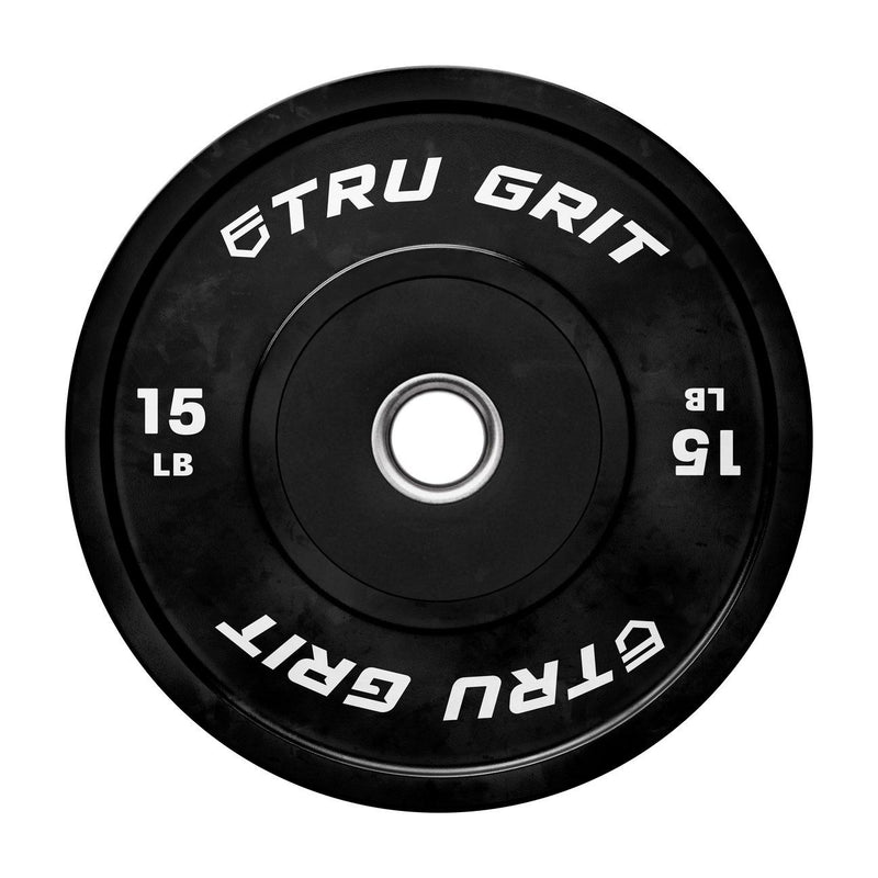 TRU GRIT Bumper Plate 15 lbs. Pair