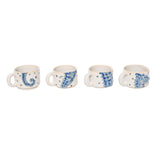 Beachcombers Beach Seahorse Coffee Mugs - Set of 4