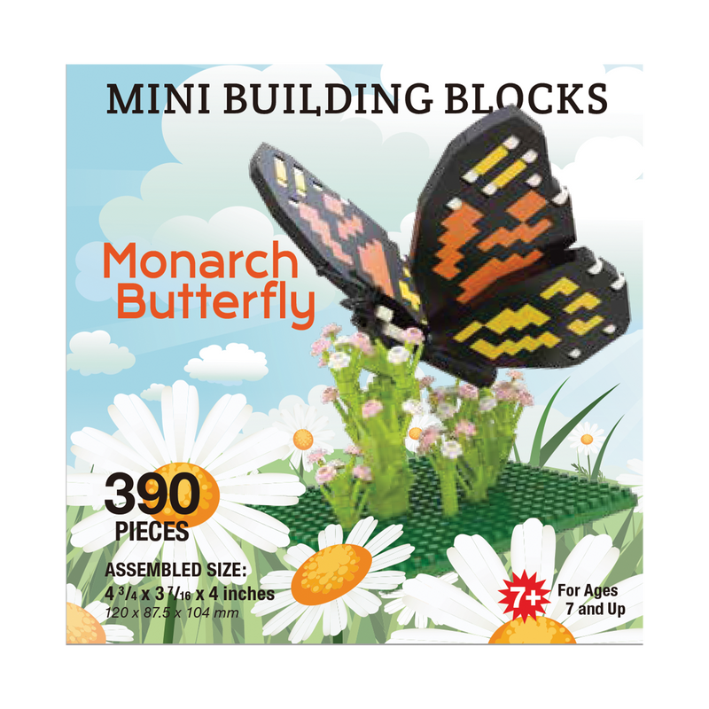 Impact Photographics Monarch Butterfly Mini Building Blocks Set