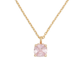 Kate Spade Little Luxuries Pink 6mm Square Pendant Necklace