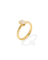 Kendra Scott Mini Elyse Luxe Gold Band Ring - Size 7