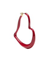 Kate Spade Red Heart Huggie Hoop Earrings