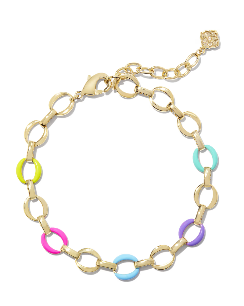 Kendra Scott Kelsey Gold Multi Mix Chain Necklace
