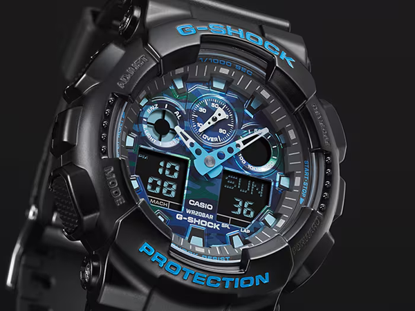 Casio Mens G-Shock GA100CB-1A Analog Digital Watch