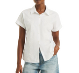 Nautica Womens Embroidered Camp Shirt