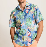 Tommy Bahama Mens Nova Wave Mira Jungle Cotton-Blend Shirt