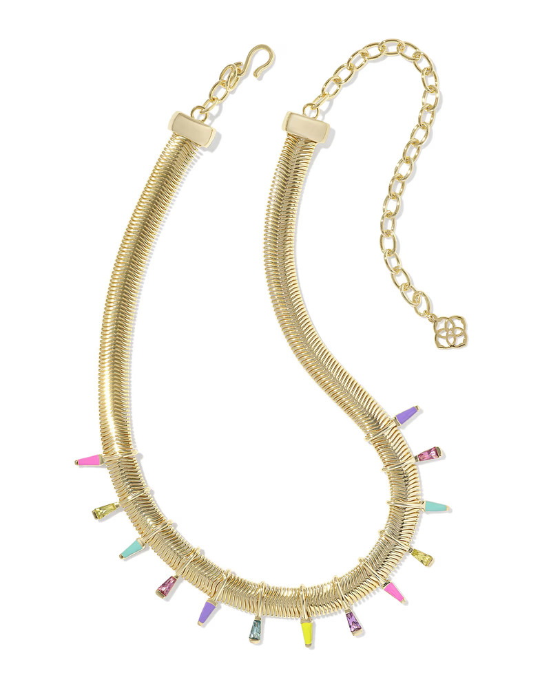 Kendra Scott Kelsey Statement Gold Necklace