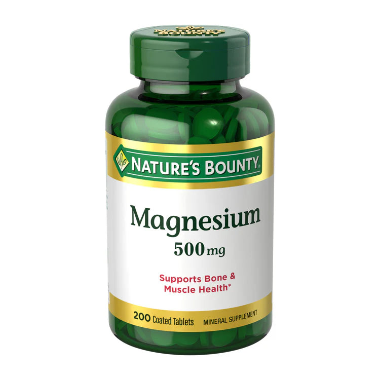 Nature's Bounty Magnesium Tablets - 500mg - 200 Count