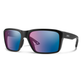Smith Backcast Matte Black Frame - ChromaPop Glass Polarchromic Rose Blue Mirror Lens - Polarized Sunglasses