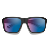 Smith Backcast Matte Black Frame - ChromaPop Glass Polarchromic Rose Blue Mirror Lens - Polarized Sunglasses