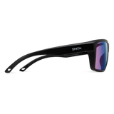 Smith Backcast Matte Black Frame - ChromaPop Glass Polarchromic Rose Blue Mirror Lens - Polarized Sunglasses