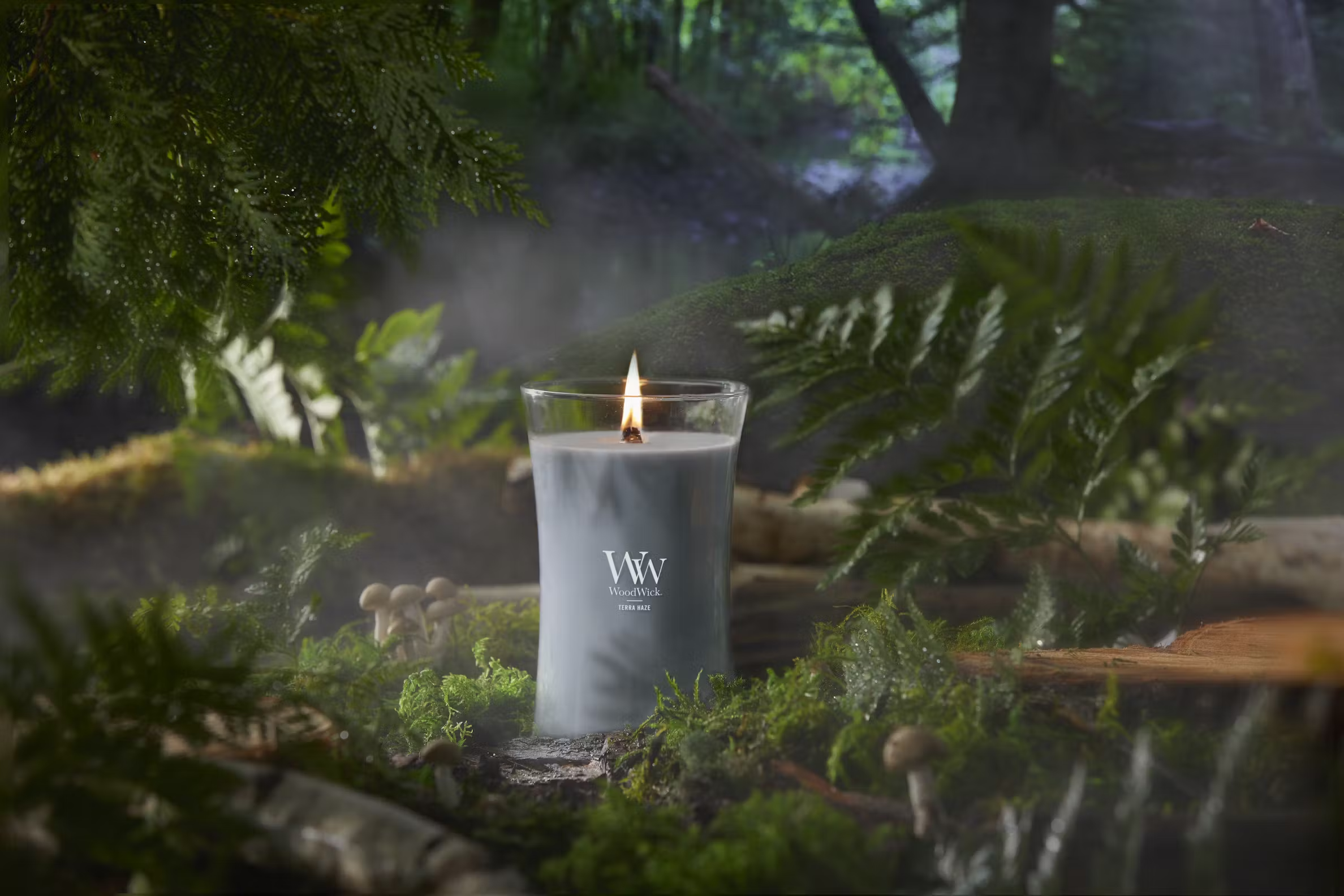 WoodWick Large Hourglass Candle - Terra Haze