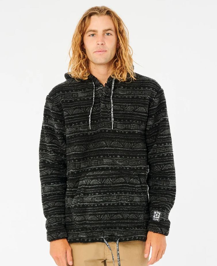 Felpa con Cappuccio Rip Curl Search Icon Nero Felpa con Cappuccio Rip Curl Search Icon Nero