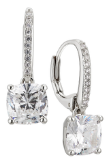Nadri Modern Love Cubic Zirconia Drop Earrings