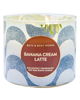 Bath & Body Works 3-Wick Candle - Banana Cream Latte