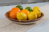 Lipper International Acacia Bowl With White Lacquer Bottom - Medium