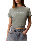 Calvin Kelin Womens Bold Logo Graphic Classic Short Sleeve T-Shirt