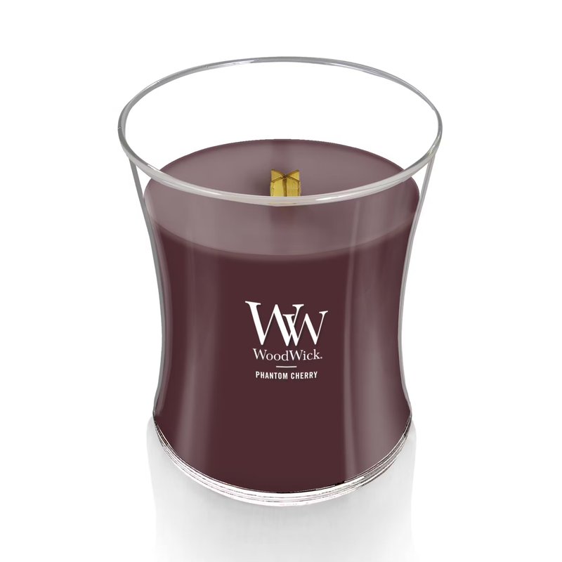 WoodWick Medium Hourglass Candle - Phantom Cherry