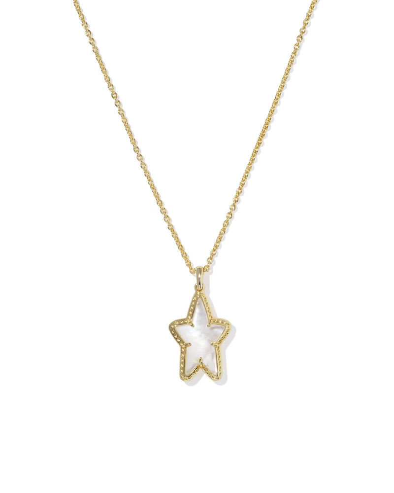 Kendra Scott Ada White Star Short Pendant Necklace