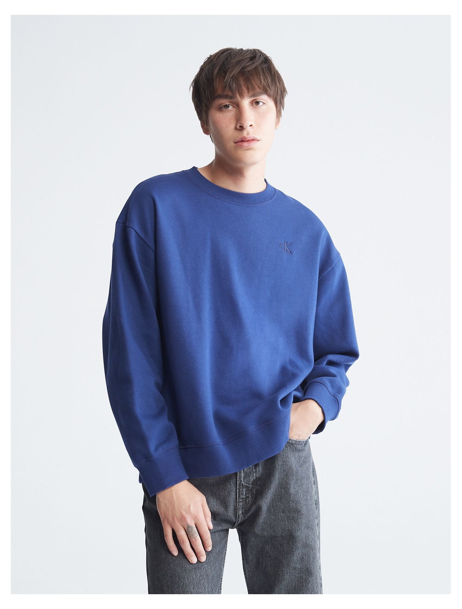 Small Logo Crew Sweatshirt (navy) – ballaholicオンラインショップ