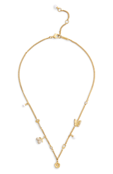 Coach Pavé Icons Charm Necklace
