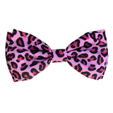 Huxley & Kent Pink Leopard Bow Tie - Small