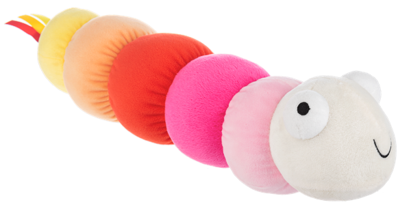 Ganz 14" Wiggle Worm Rattle - Pink
