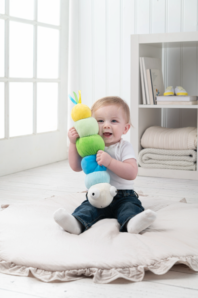 Ganz 14" Wiggle Worm Rattle - Blue
