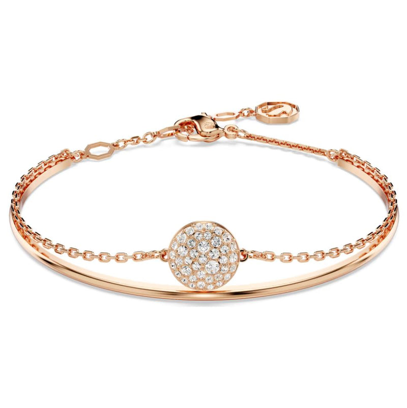 Swarovski Sublima Bangle Bracelet - White, Rose gold-tone plated