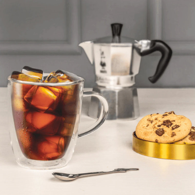 Bialetti Capri Double Walled Glass Mugs - Set of 2