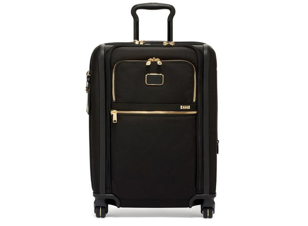 TUMI Alpha 3 Black/Gold Continental Dual Access 4 Wheeled Carry-On