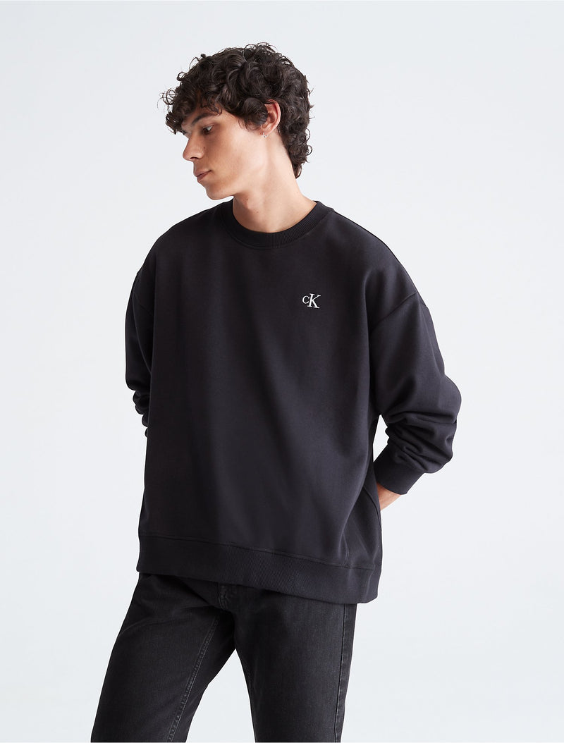 Calvin Klein Mens Relaxed Fit Archive Logo Fleece Sweatshirt – ShopCGX