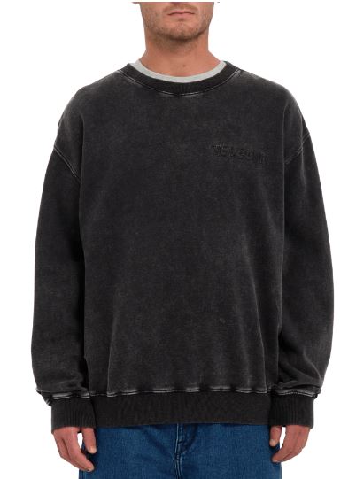 Volcom Mens Acid Wall Fleece Pullover Crewneck Sweatshirt