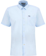 Barbour Mens Pigment Dye Woven Short Sleeve Button Down Shirt