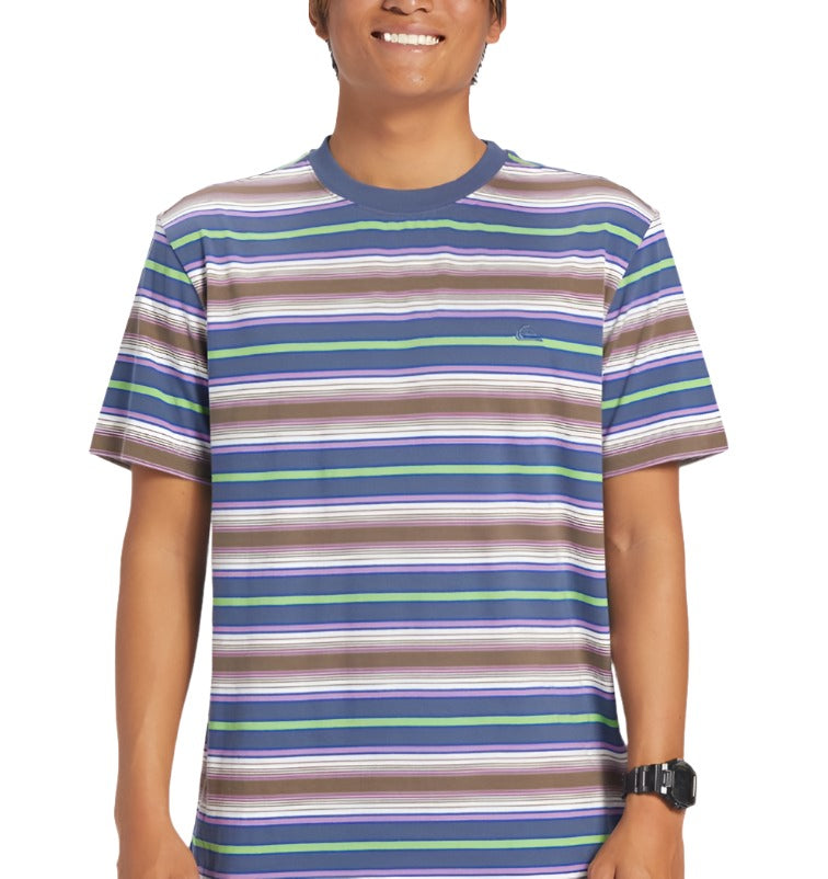 Quiksilver Mens Geller Stripe Short Sleeve T-Shirt