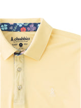 Chubbies Mens The Butter Cream Short Sleeve Performance Polo Shirt