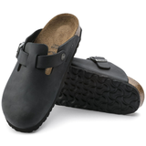 Birkenstock Boston Oiled Leather Sandals - Regular/Wide