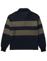 American Eagle Mens AE Long Sleeve Boxy Rugby Polo Shirt