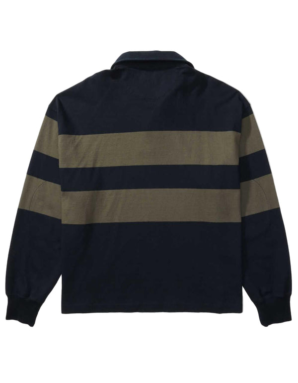 American Eagle Mens AE Long Sleeve Boxy Rugby Polo Shirt