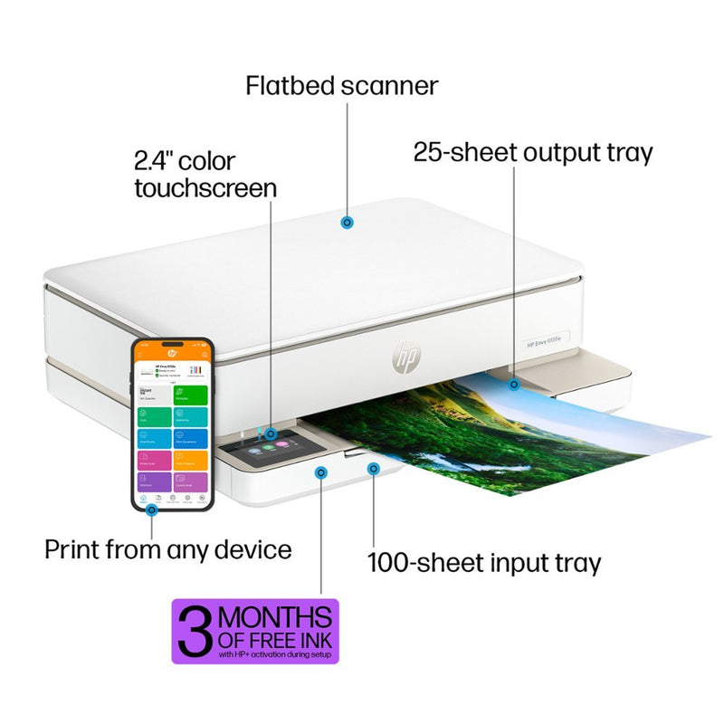 HP Envy 6155e Wireless All-in-One Inkjet Printer