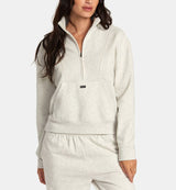 RVCA Womens Sunday 1/2 Zip Pullover Sweatshirt