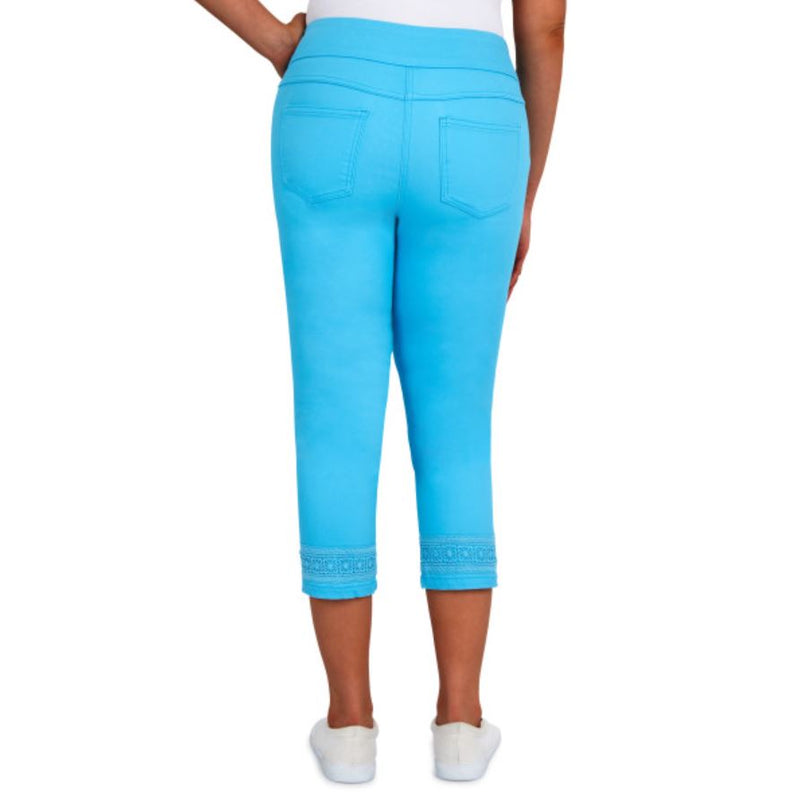 Ruby Rd. Womens Pull On Denim Capri Pant